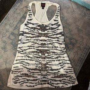 Y2K 2b Bebe Sequined Tank Top